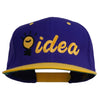 Light Bulb Idea Embroidered Snapback Cap