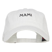 Mami Embroidered Washed Cap