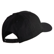 2nd Marine Division Retired Embroidered 6 Panel Structured Cotton Twill Cap Made in USA - Black OSFM