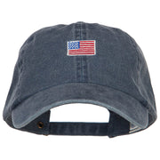 Mini American Flag Embroidered Wash Cap