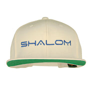 Shalom Embroidered Wool Blend Snapback Cap