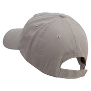 Rhino Embroidered Low Profile Pet Spun Washed Cap - Khaki OSFM