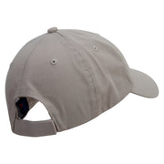 Rhino Embroidered Low Profile Pet Spun Washed Cap - Khaki OSFM