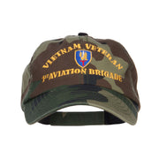 Vietnam Veteran Embroidered Camo Cap