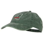 Mississippi with Map Outline Embroidered Washed Cotton Twill Cap