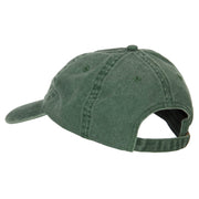 Mississippi with Map Outline Embroidered Washed Cotton Twill Cap