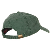 Mississippi with Map Outline Embroidered Washed Cotton Twill Cap