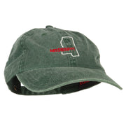 Mississippi with Map Outline Embroidered Washed Cotton Twill Cap