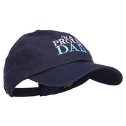 I'm A Proud Dad Embroidered Unstructured Cotton Cap