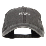 Mami Embroidered Washed Cap