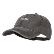 Mami Embroidered Washed Cap