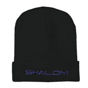 Shalom Embroidered Long Knitted Beanie