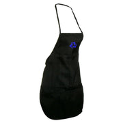 Tripple Dolphin Sign Embroidered Solid Chef's Apron