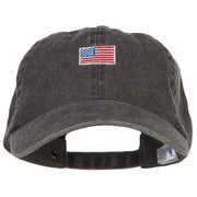 Mini American Flag Embroidered Wash Cap