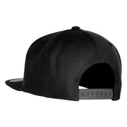 Shalom Embroidered Wool Blend Snapback Cap