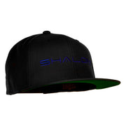 Shalom Embroidered Wool Blend Snapback Cap