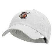 Rhino Embroidered Low Profile Pet Spun Washed Cap - White OSFM