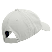 Rhino Embroidered Low Profile Pet Spun Washed Cap - White OSFM