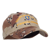 Vietnam Veteran Embroidered Camo Cap