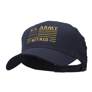 US Army Retired Embroidered Low Profile Cotton Twill Cap