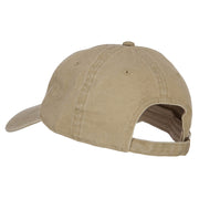 Mississippi with Map Outline Embroidered Washed Cotton Twill Cap