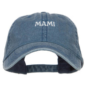 Mami Embroidered Washed Cap