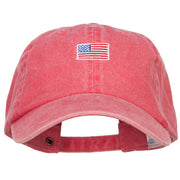 Mini American Flag Embroidered Wash Cap