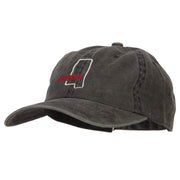 Mississippi with Map Outline Embroidered Washed Cotton Twill Cap