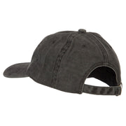 Mississippi with Map Outline Embroidered Washed Cotton Twill Cap