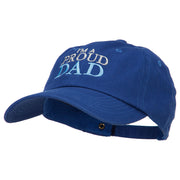 I'm A Proud Dad Embroidered Unstructured Cotton Cap