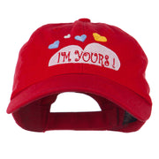 I am Yours Heart Embroidered Cap