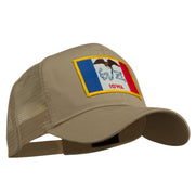 Iowa State Flag Patched Mesh Cap