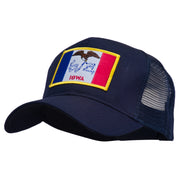 Iowa State Flag Patched Mesh Cap