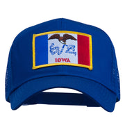 Iowa State Flag Patched Mesh Cap