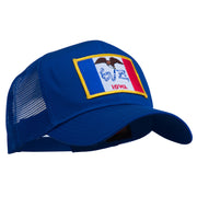 Iowa State Flag Patched Mesh Cap