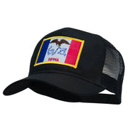 Iowa State Flag Patched Mesh Cap