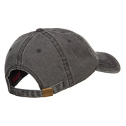 Single Cactus Embroidered Washed Cap