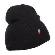 Mini Ice Cream Embroidered Short Beanie