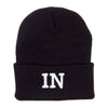 IN Indiana State Embroidered Long Beanie