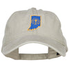 Indiana State Flag Map Embroidered Washed Cap