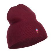 Mini Ice Cream Embroidered Short Beanie