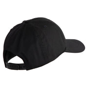 U.S. Marine Corps 2nd Marine Division Embroidered 6 Panel Structured Cotton Twill Cap Made in USA - Black OSFM