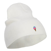 Mini Ice Cream Embroidered Short Beanie