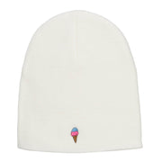 Mini Ice Cream Embroidered Short Beanie