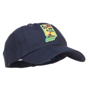 USA State Indiana Patched Low Profile Cap