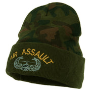 Air Assault Embroidered Camo Long Beanie