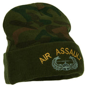 Air Assault Embroidered Camo Long Beanie