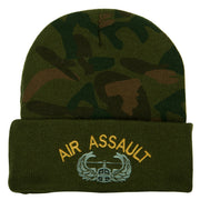 Air Assault Embroidered Camo Long Beanie