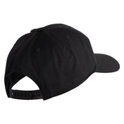 3rd Marine Division Veteran Embroidered 6 Panel Structured Cotton Twill Cap Made in USA - Black OSFM