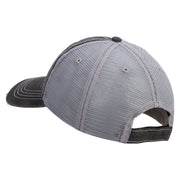 Licensed Star US Army Embroidered Low Profile Special Cotton Mesh Cap - Black OSFM